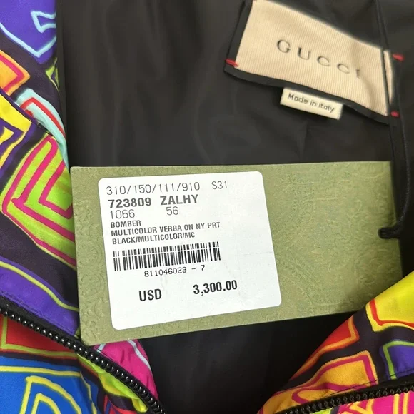 NEW w/Tags - Gucci Bomber Jacket 2023 Year of the Rabbit Collection Size 56 (1X) - Picture 6 of 9